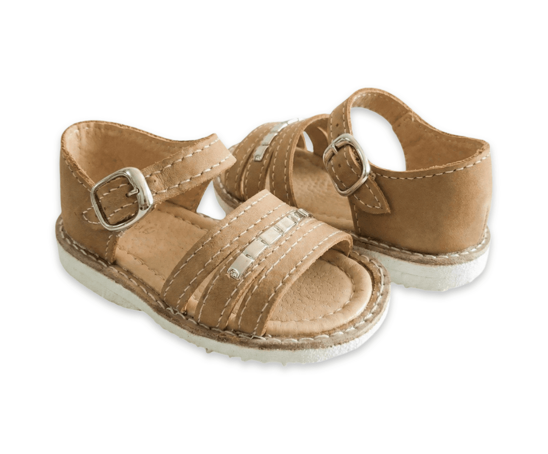 Sandalias Semi Abiertas Diplo Square - Marrón