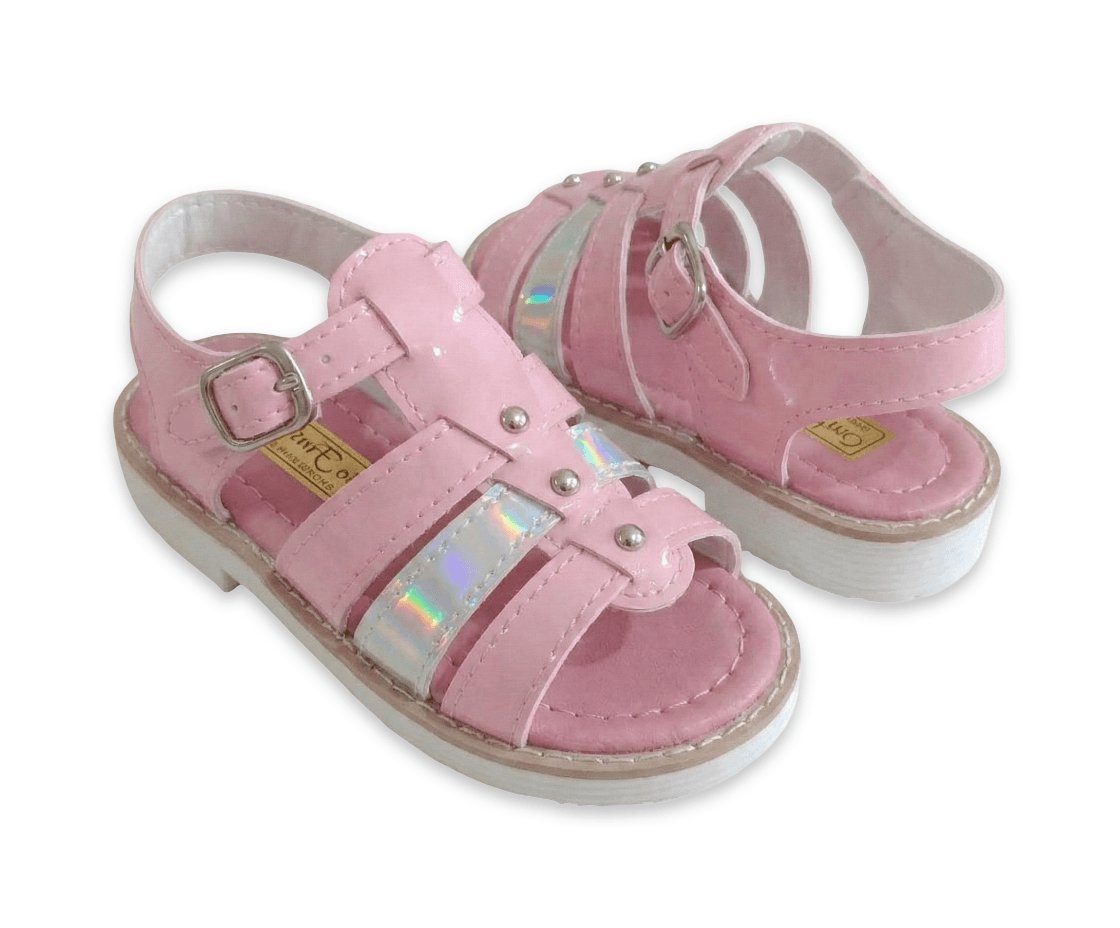 Sandalias Abiertas Dodo Pellet Tornasol - Rosa